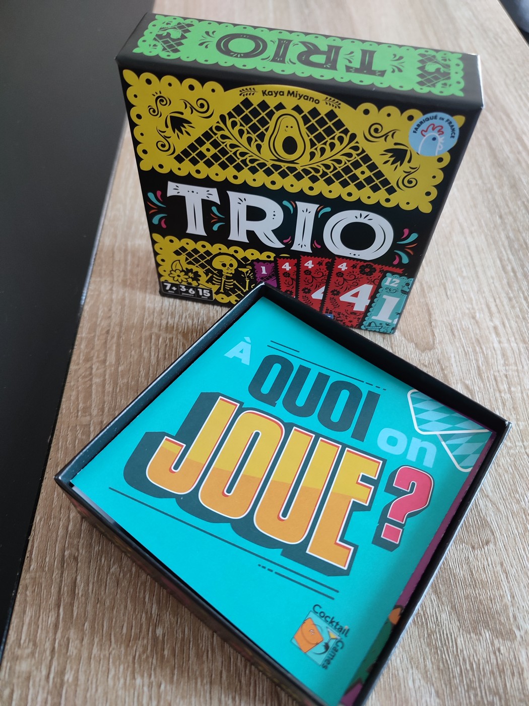 Le jeu Trio : déduction à partir de 7ans