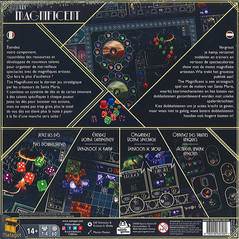 Jeudice - Matagot - Aporta Games - The Magnificent