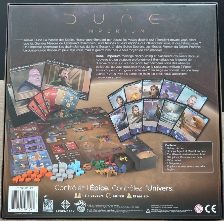 Jeudice - Lucky Duck Games - Dune Imperium - Jeu de Société