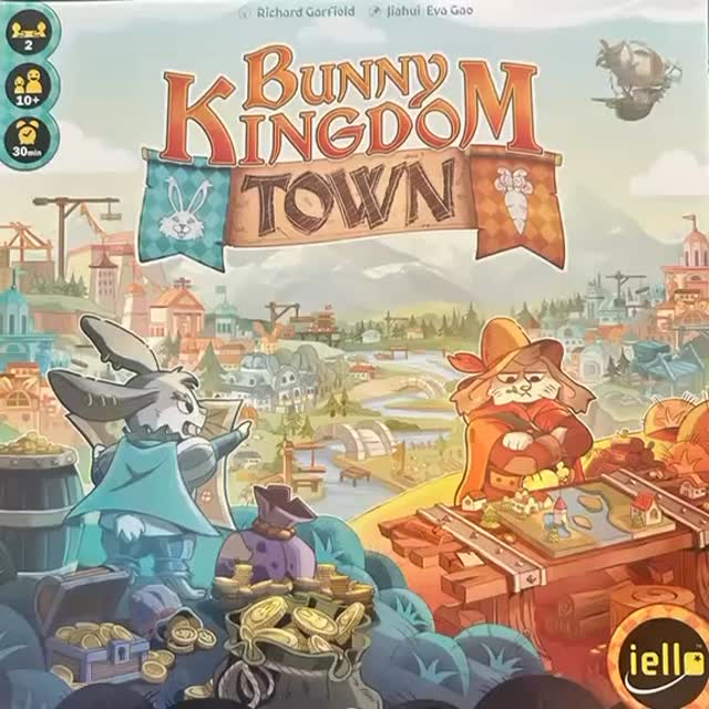 Le superbe #bunnykingdomtown  de @iello_fr passe sur notre table. On en profite pour vous faire une petite vidéo du déballage.