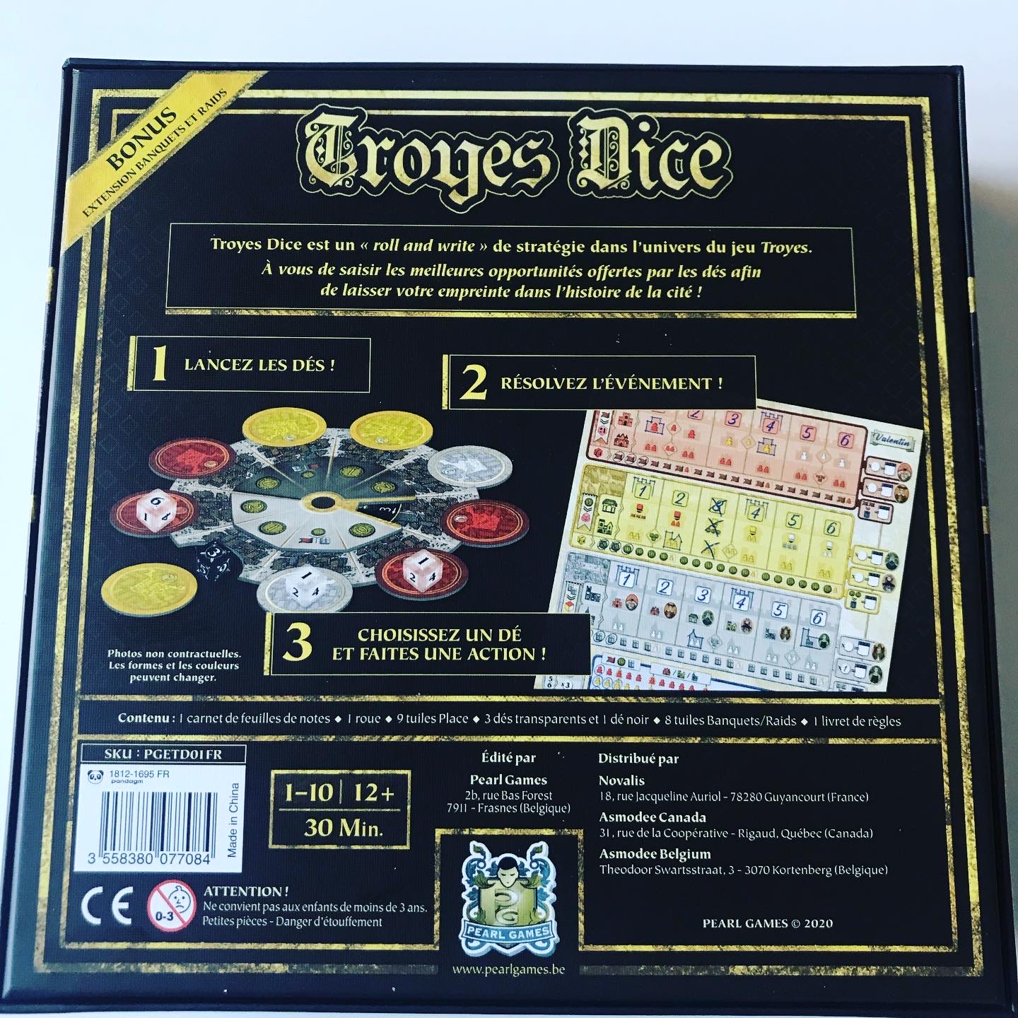 Jeudice - Pearl Games - Troyes Dice