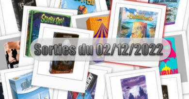 Les Sorties des Jeux de Société du 02 Décembre 2022