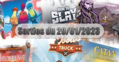 Les Sorties des Jeux de Société du 20 Janvier 2023