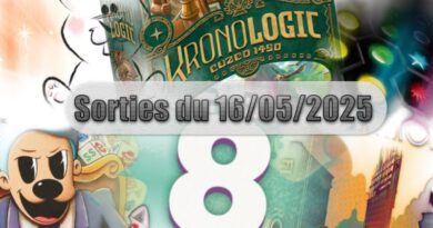 Les Sorties des Jeux de Société du 16 Mai 2025
