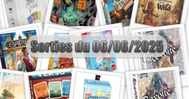 Les Sorties des Jeux de Société du 06 Juin 2025