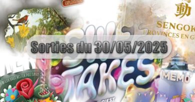 Les Sorties des Jeux de Société du 23 Mai 2025