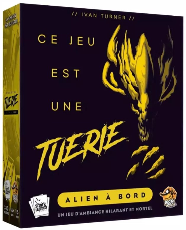 Jeudice - Lucky Duck Games - Ce Jeu est une Tuerie - Alien à Bord - Jeu de Société
