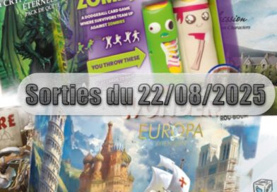 Les Sorties des Jeux de Société du 22 Août 2025