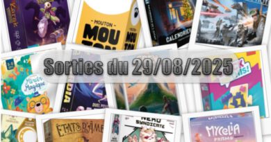 Les Sorties des Jeux de Société du 29 Août 2025