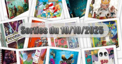 Les Sorties des Jeux de Société du 10 Octobre 2025