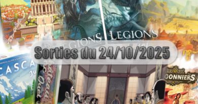 Les Sorties des Jeux de Société du 24 Octobre 2025