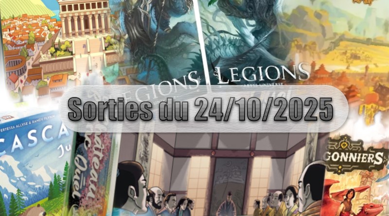 Les Sorties des Jeux de Société du 24 Octobre 2025