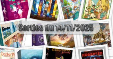 Les Sorties des Jeux de Société du 14 Novembre 2025