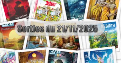Les Sorties des Jeux de Société du 21 Novembre 2025