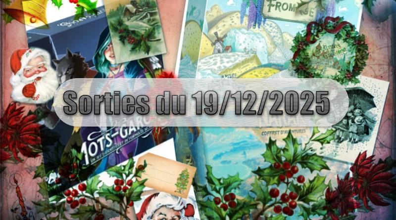 Les Sorties des Jeux de Société du 19 Décembre 2025