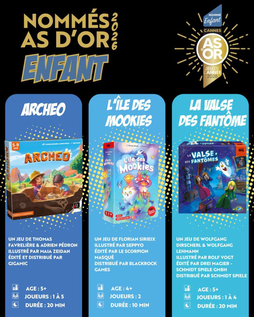 Jeudice - As d'Or - 2026 - Nommés Catégorie - Enfant