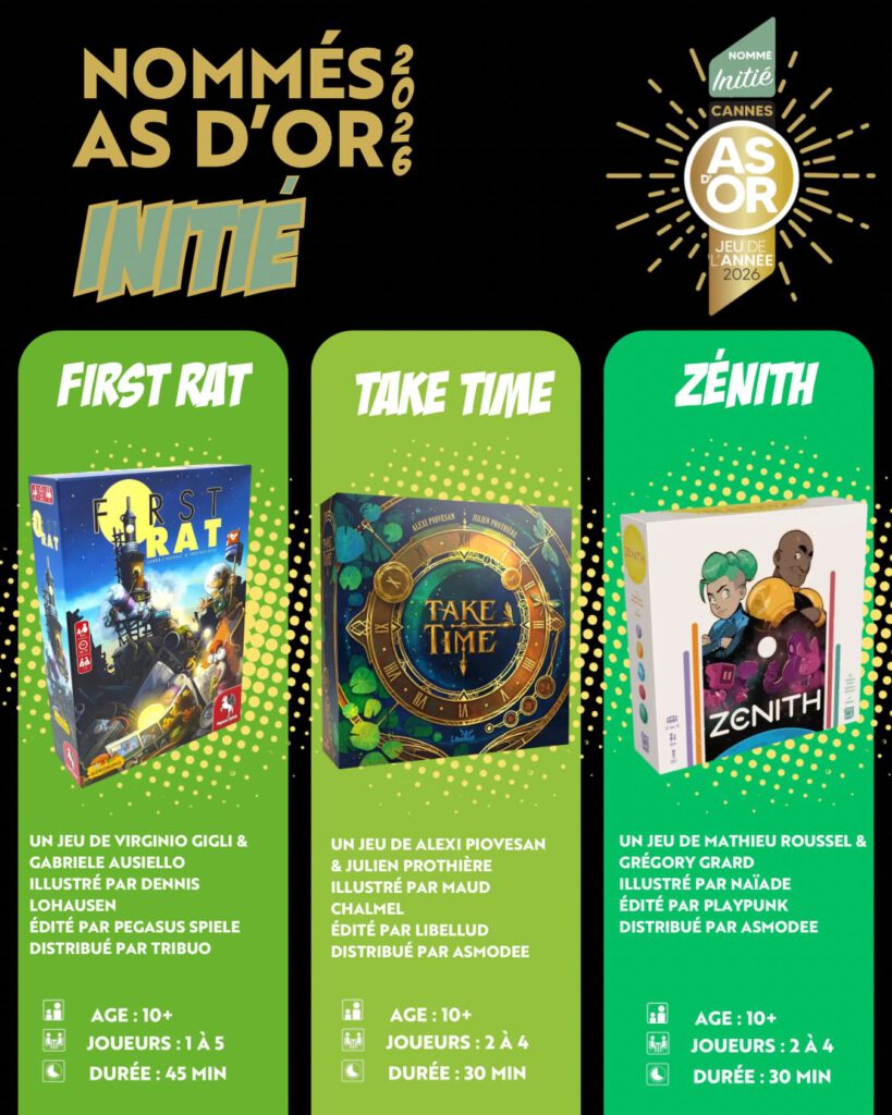 Jeudice - As d'Or - 2026 - Nommés Catégorie - Initité