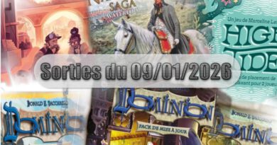 Les Sorties des Jeux de Société du 09 Janvier 2026