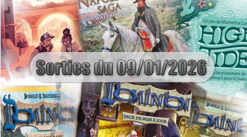Les Sorties des Jeux de Société du 09 Janvier 2026