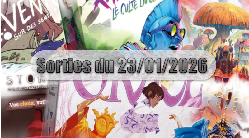 Les Sorties des Jeux de Société du 23 Janvier 2026