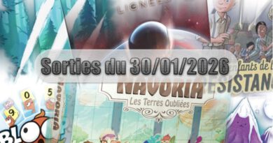 Les Sorties des Jeux de Société du 30 Janvier 2026