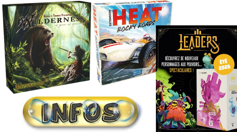 Jeudice - Trois infos jeu de société - Semaine 08 - Février