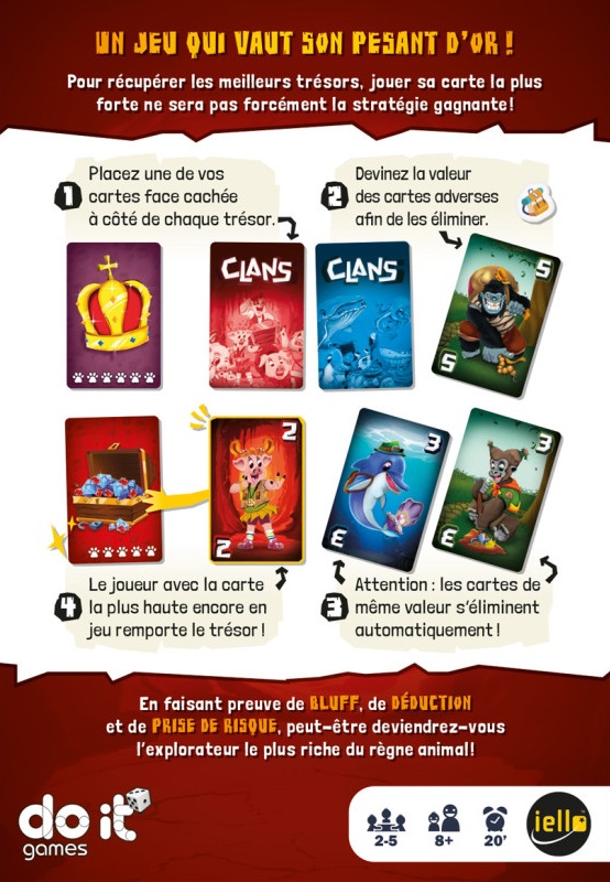 Jeudice - Iello - Clans - Familial - Cartes